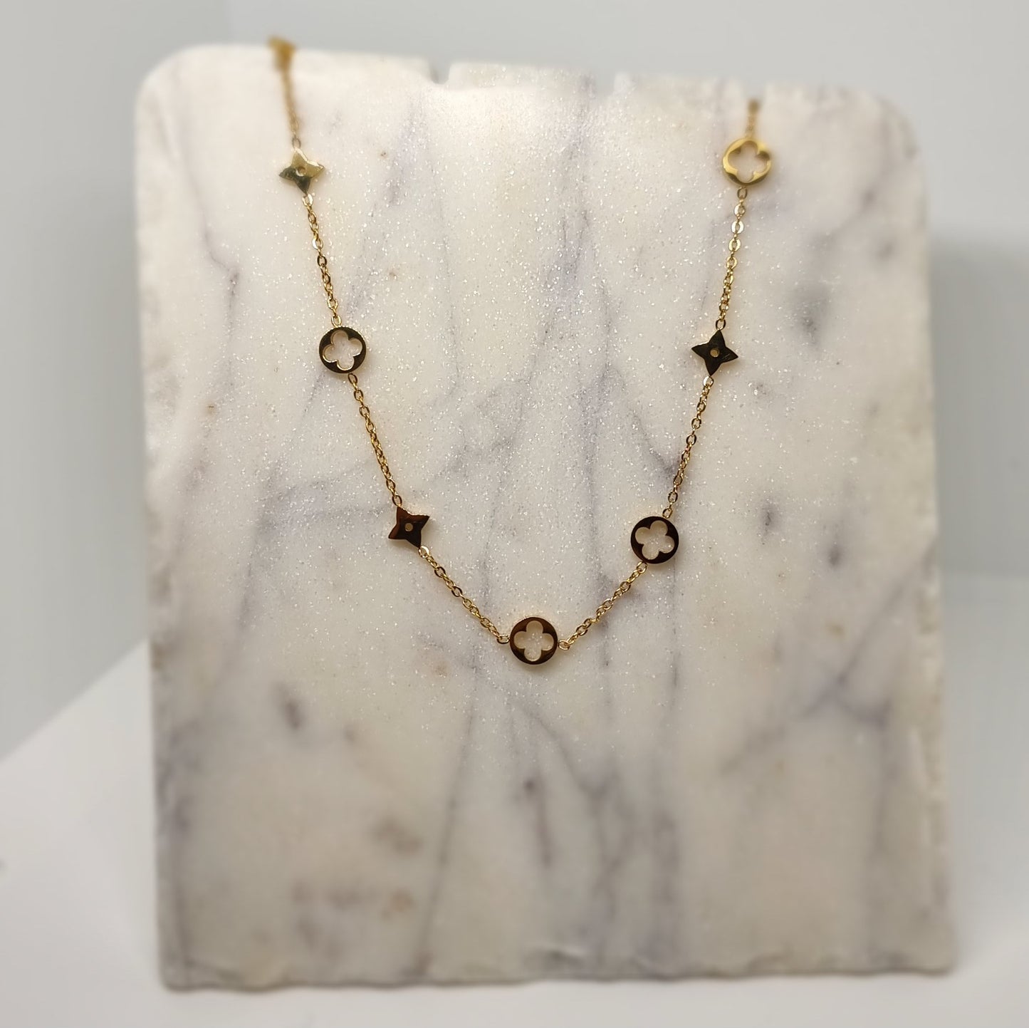 Multi Pattern Designer Link Necklace