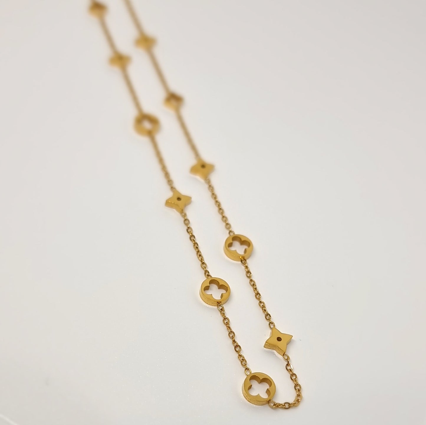 Multi Pattern Designer Link Necklace