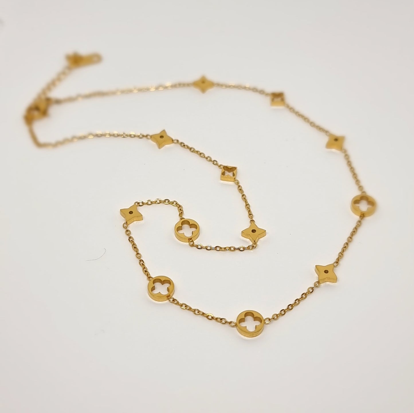 Multi Pattern Designer Link Necklace