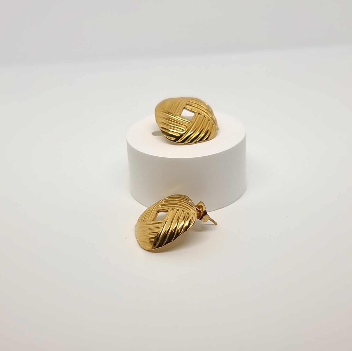 Square Turban Earrings