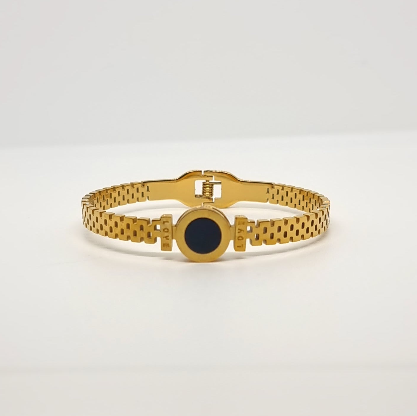 Black Love Cuff Bangle