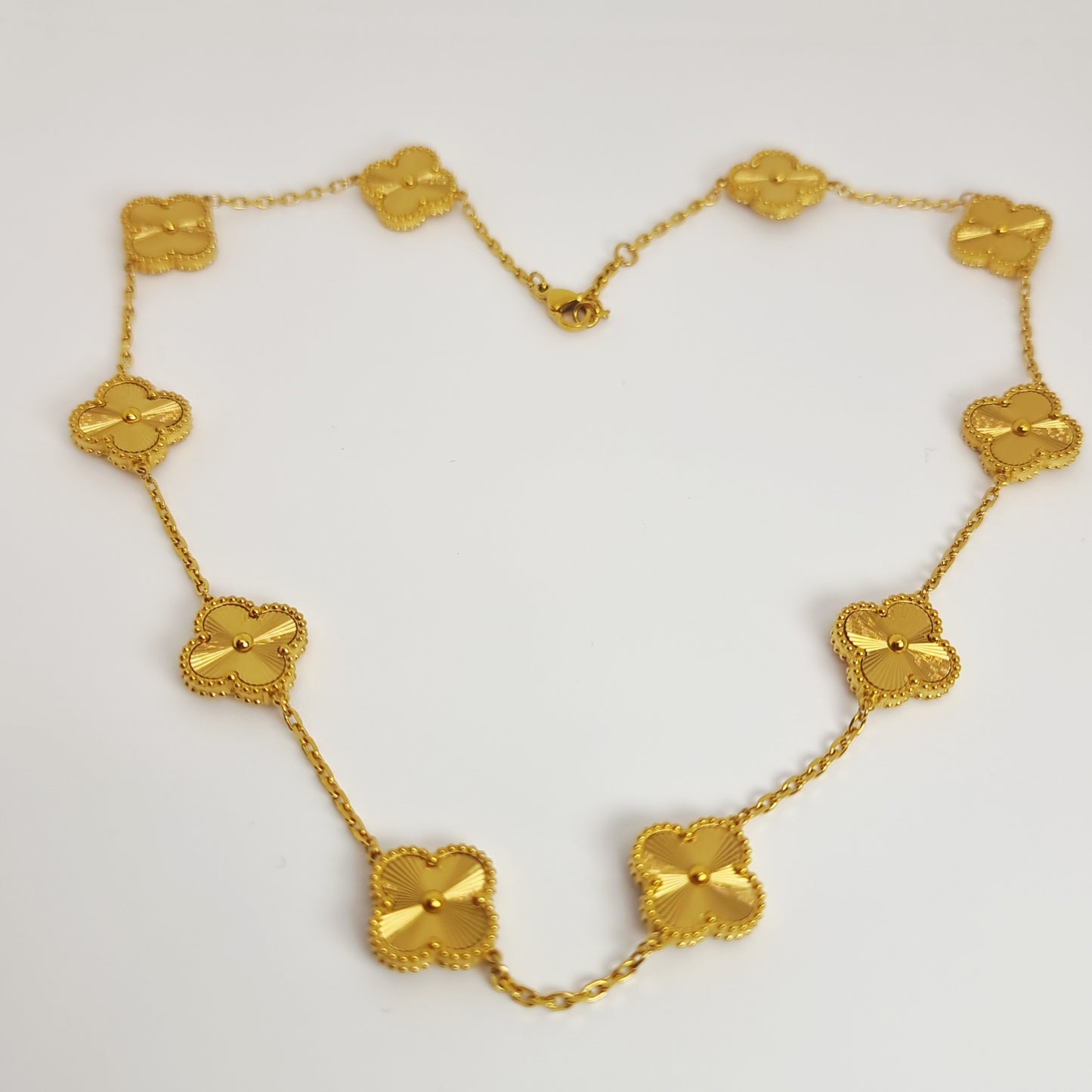 Gold Multi Four-Leaf Clover Necklace