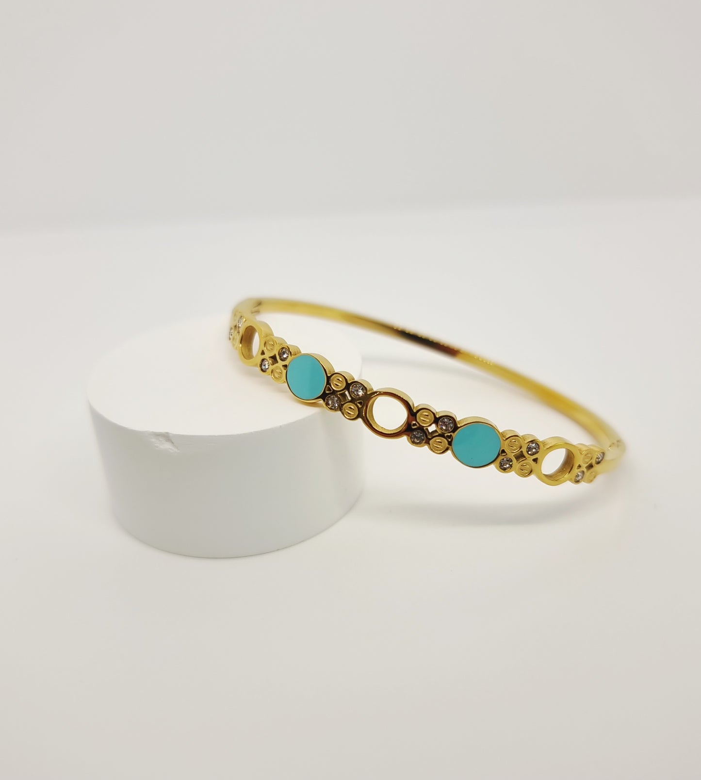 Sky Blue Circle Bangle