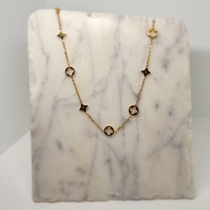 Multi Pattern Designer Link Necklace