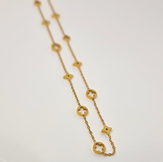 Multi Pattern Designer Link Necklace