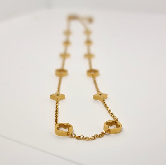 Multi Pattern Designer Link Necklace