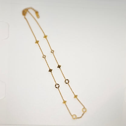 Multi Pattern Designer Link Necklace
