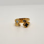 Black & White Clover Ring
