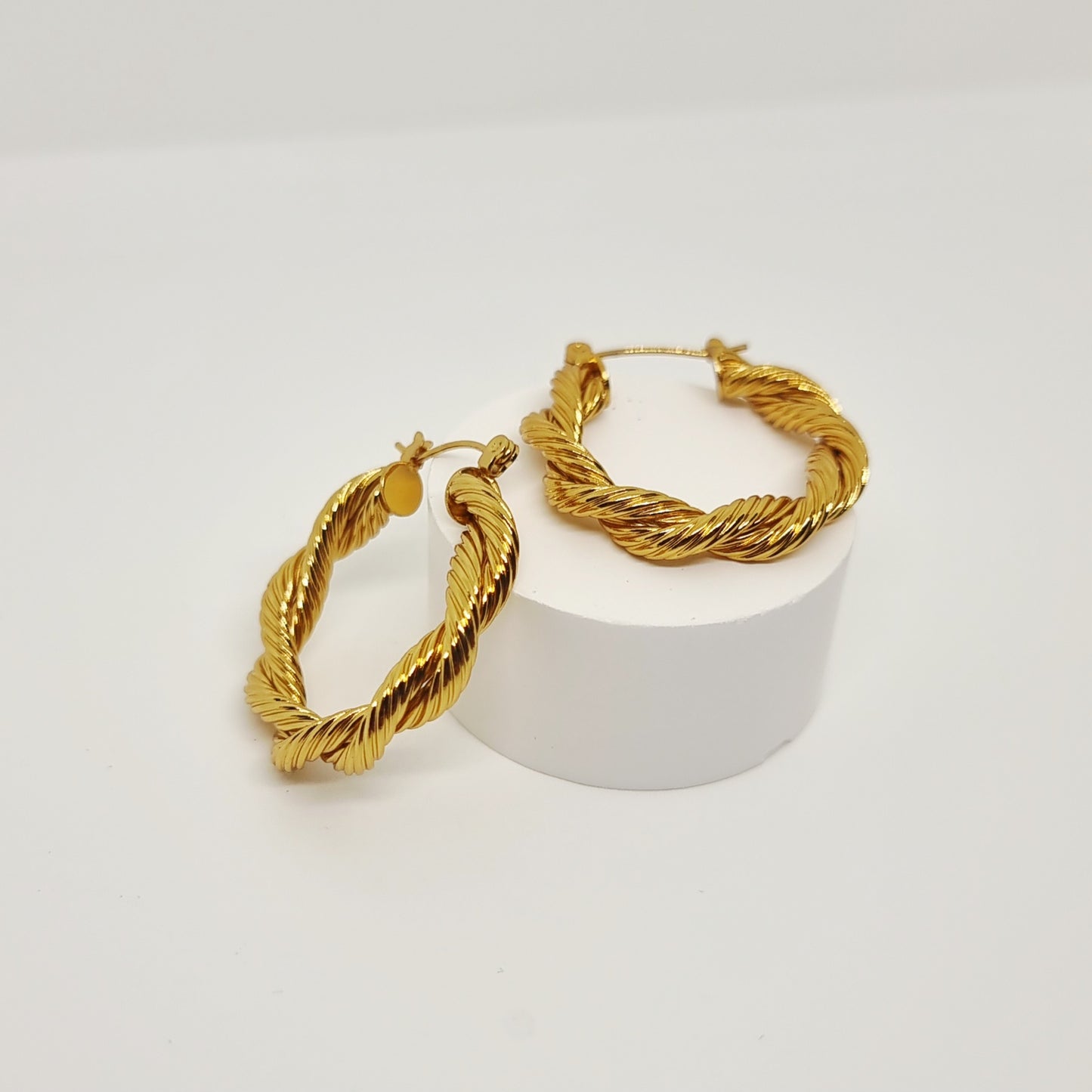 Twist Hoop Earrings