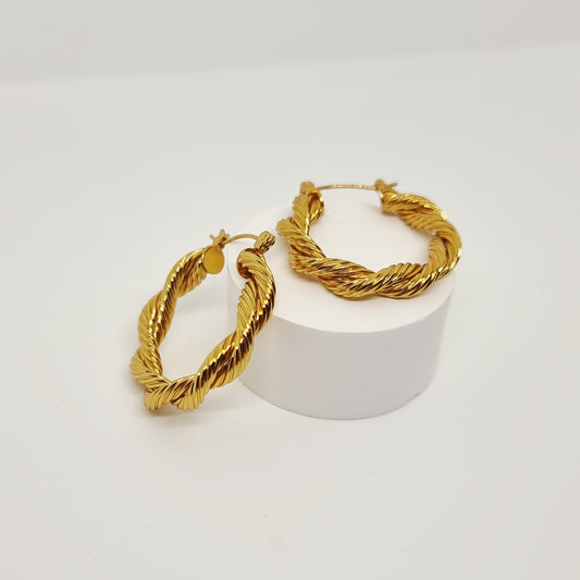 Twist Hoop Earrings
