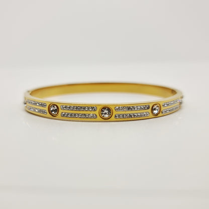 Line Diamond Bangle