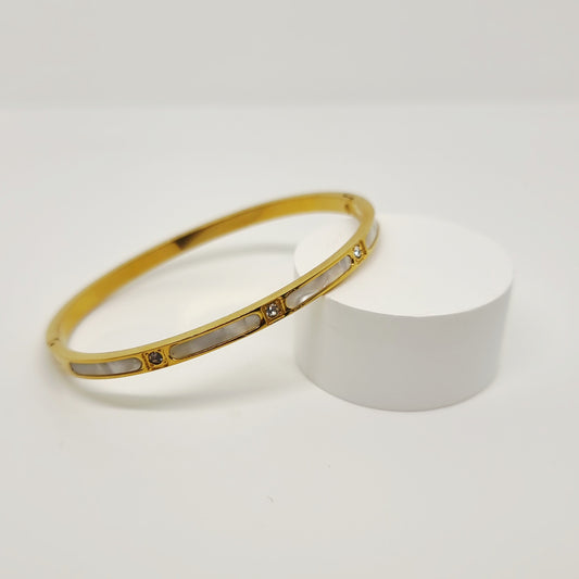 Pearl White Bangle