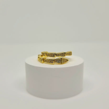 Designer Snake Adjustable Ring