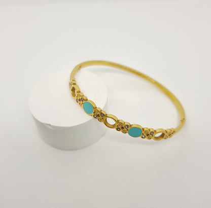 Sky Blue Circle Bangle