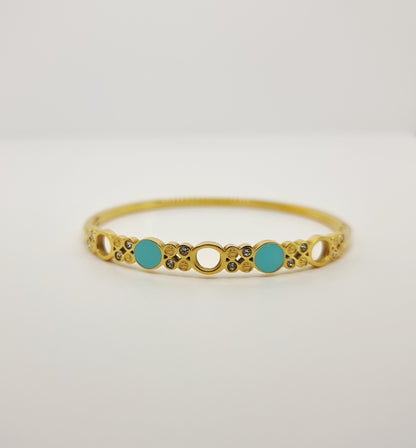 Sky Blue Circle Bangle