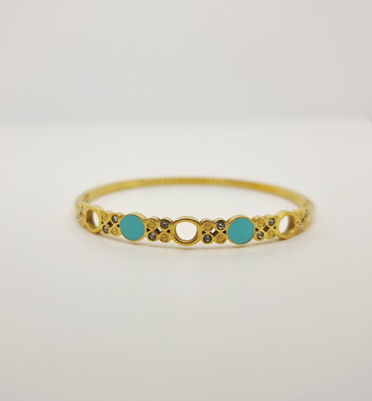 Sky Blue Circle Bangle