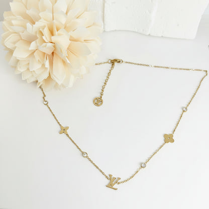 LV Designer Bling Necklace