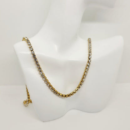 Blingz Gold-Plated Tennis Set