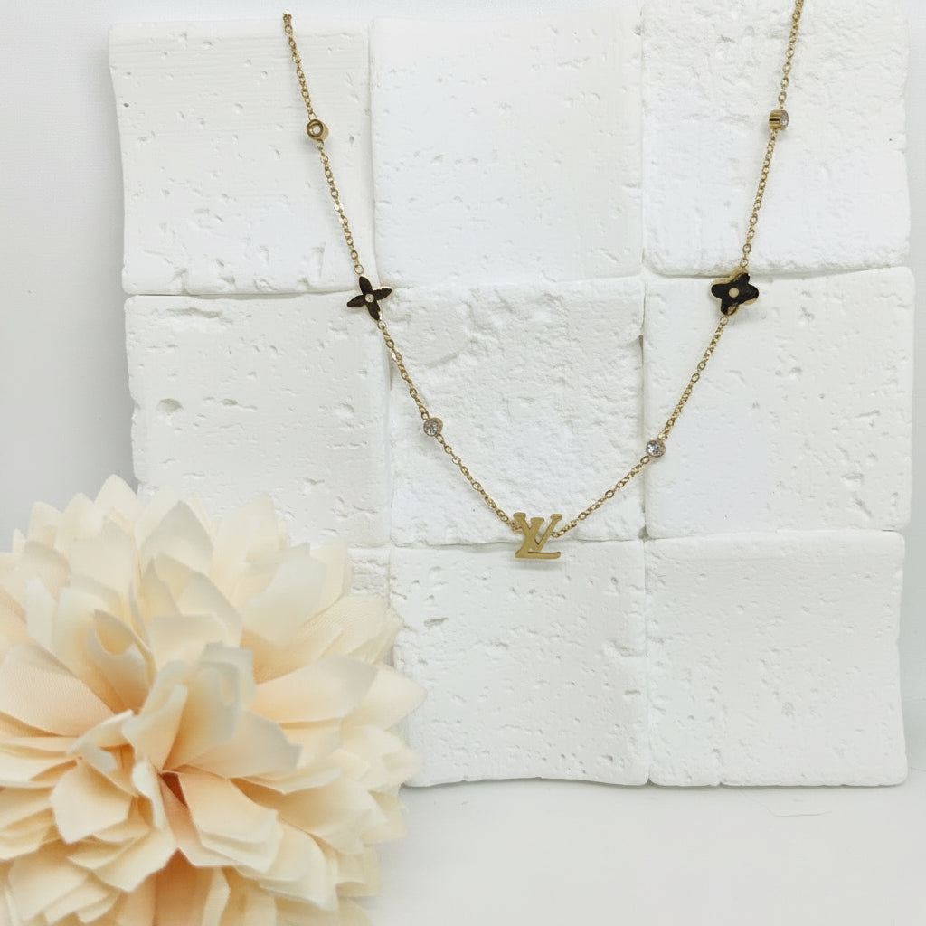 LV Designer Bling Necklace