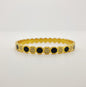 Black and Gold Circle Bangle