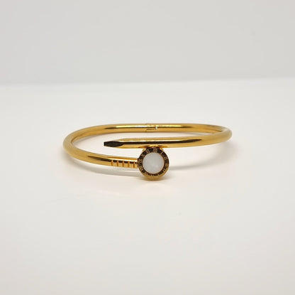 White Nail Bangle