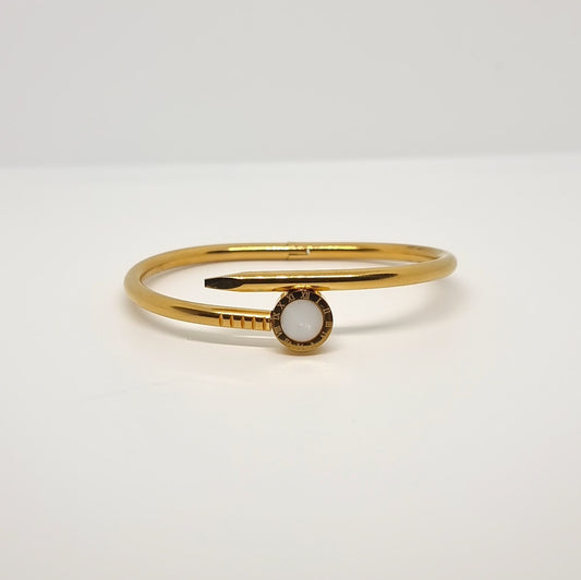 White Nail Bangle