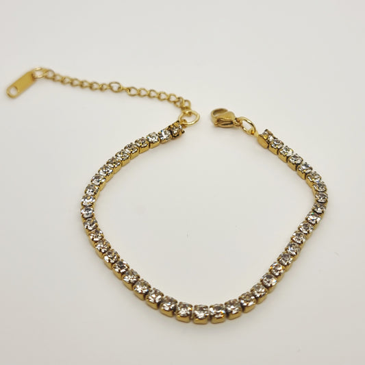 Blingz Gold-Plated Tennis Bracelet