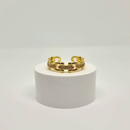 Designer Buckle Adjustable Ring