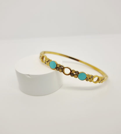 Sky Blue Circle Bangle